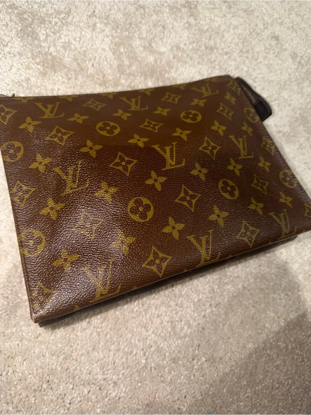 Louis Vuitton Brown Monogram Canvas Toiletry Pouch